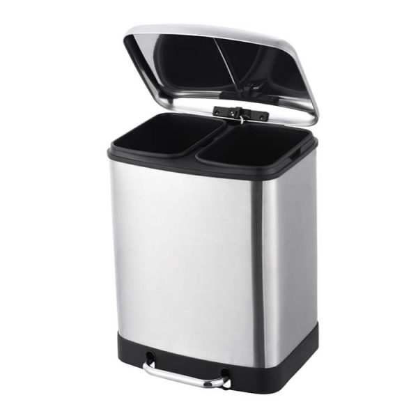 recycling trash can 24L-open lid