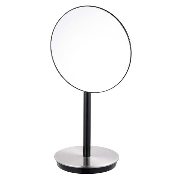 round standing mirror without frame-blue