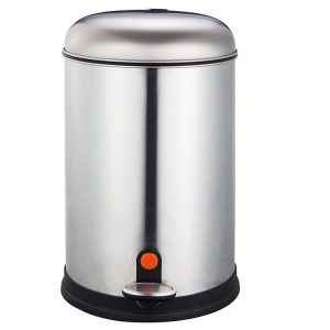 round trash can with arc lid