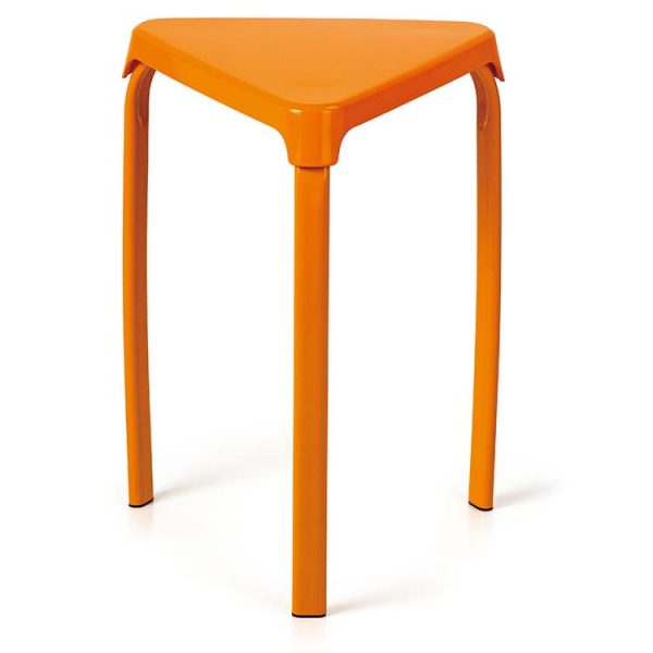 Stackable stool orange