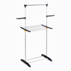 one tier clothes rack with hanger and shoe rack