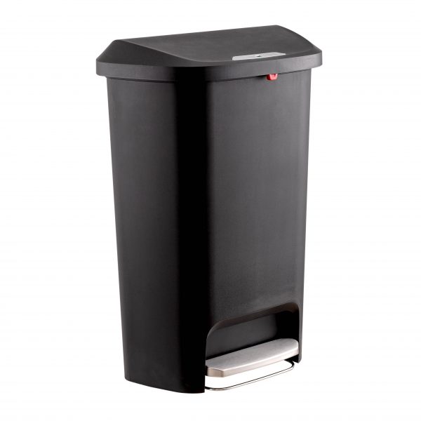plastic trash can 50L 13 gallon front view scaled