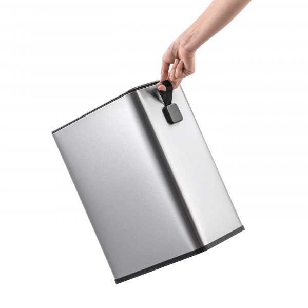 rectangular trash can narrow shape 10L back handle scaled